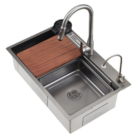 Conception en nid d'abeille en acier inoxydable multifonctionnel robinet tasse rondelle Nano Surface comptoir évier de cuisine lavage légumes
