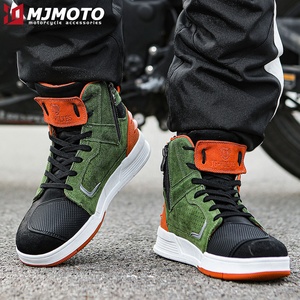 Chaussures de sport pour cyclisme, bottes de moto, chaussures de <span class=keywords><strong>motocross</strong></span> tout-terrain, bottes décontractées en cuir anti-chute réfléchissantes pour l'extérieur - Product Image 6