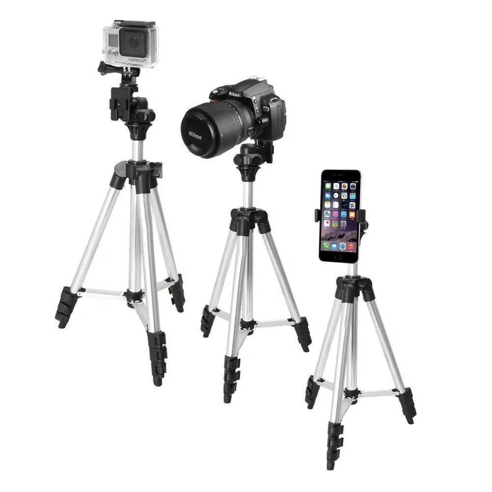 Seyahat sabit tripod SLR mikro tek kamera tripodu fotoğraf standı taşınabilir tripod cep telefonu canlı destek