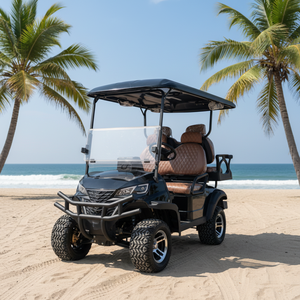 Voiturette de <span class=keywords><strong>golf</strong></span> électrique homologuée pour la route en <span class=keywords><strong>Californie</strong></span>, nouvelle conception, voiturettes de <span class=keywords><strong>golf</strong></span> électriques personnalisées, 60v Lithium, autonomie de 80-100 km, UTV électriques - Product Image 1