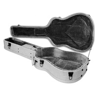 Casing Keras Gitar Akustik Kualitas Bagus Casing Kayu Warna Abu-abu Kustom OEM
