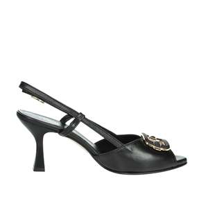 Sandalias de Tacón Vernissage para Mujer, Color Negro E5SP75C2, Punta Abierta con Detalle de Hebilla - Product Image 4