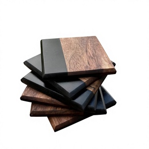 Sous-verres en résine, accessoires pour service à thé, tapis et supports en bois, sous-verres en résine et bois d'Inde (Uttar Pradesh) pour la vente en gros - Product Image 1
