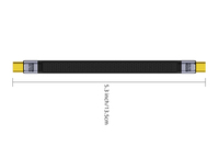 Cable de Datos Corto USB4 Tipo-C a Tipo-C de 8K y 40 Gbps, Audio y Video, Carga Rápida PD de 240 W, USB 4 Tipo C, Thunderbolt 3 4, Cable Plano FPC