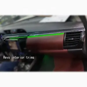 แถบคาร์บอนไฟเบอร์สำหรับตกแต่งภายในรถยนต์,แผ่นตกแต่งสำหรับไฮลักซ์ Revo 16สีสำหรับไฮลักซ์ Revo 2015-2021