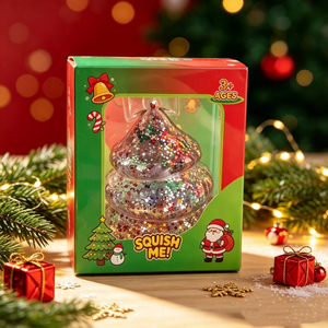 Jouet d'arbre de Noël souple en maltose à rebond lent, jouet sensoriel anti-stress pour enfants, cadeau de vacances - Product Image 4