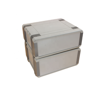 Boîtier électronique en plastique ABS personnalisé IP54 avec couvercle en plaque d'aluminium pour boîte de jonction de contrôle d'instruments industriels