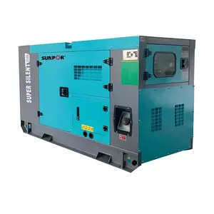 Generator listrik Diesel cadangan 30kva, 40kw 60kva, Generator daya Diesel senyap 4 silinder