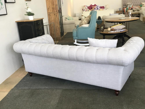 <strong>Stylish</strong> Wood Chesterfield Fabric Tufted Button Recliner Sofa for Hotel Lobby Living Room <strong>Couch</strong> for Waiting - Product Image 4