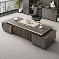 Bureau de direction modulaire en forme de I, extensible, de luxe moderne, facile à assembler, en bois écologique, mobilier commercial pour bureau de patron