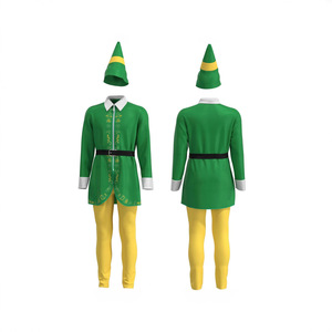 Disfraz de Duende Navideño para Adultos Haowu, Conjunto de Túnica Verde, Rosa y Roja, para Cosplay y Fiestas - Product Image 5