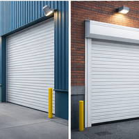 Volet roulant vertical motorisé en alliage d'aluminium européen moderne, surface peinte, écologique, durable, imperméable, pour extérieur