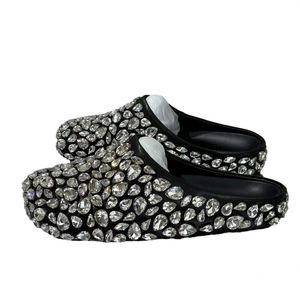 Nuevas Sandalias Negras Premium 2026 con Cristales y Pedrería, Pantuflas Casuales Decoradas con Diamantes de Imitación - Product Image 6