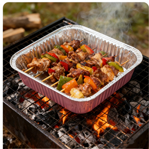 MIXWARES Moules à gâteau carrés jetables en aluminium <span class=keywords><strong>de</strong></span> 8x8 pouces, épaisseur 1,0 mm, <span class=keywords><strong>de</strong></span> qualité alimentaire, avec couvercles, écologiques, <span class=keywords><strong>pour</strong></span> la cuisson - Product Image 6