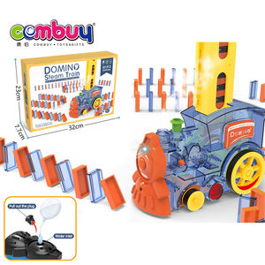 Ensemble de blocs de construction de voiture jouet à pulvériser, train de <span class=keywords><strong>dominos</strong></span> automatique avec 80 pièces - Product Image 6