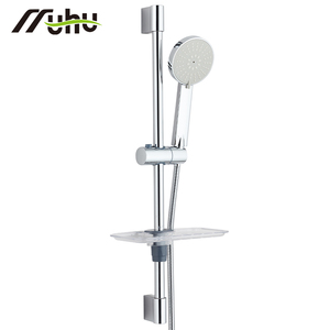 Set Moderno di Barre Scorrevoli Regolabili per <span class=keywords><strong>Doccia</strong></span> <span class=keywords><strong>in</strong></span> <span class=keywords><strong>Acciaio</strong></span> <span class=keywords><strong>Inox</strong></span> con <span class=keywords><strong>Soffione</strong></span> <span class=keywords><strong>Doccia</strong></span> Cromato e Tubo <span class=keywords><strong>in</strong></span> Ottone - Product Image 1