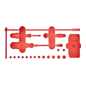 Ensemble d'éponges de maquillage avec outils rouges pour le mélange et le contouring du visage - Product Image 2