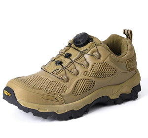 Chaussures tactiques d'entraînement sportives d'été DFE01 pour activités extérieures avec empeigne en maille respirante et système de laçage rapide à verrouillage/déverrouillage - Product Image 1
