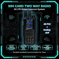 Radio bidirectionnelle GaodaPTT 4G Walkie Talkie R1, double mode analogique UHF 400-470 MHz, radio Zello POC, portée illimitée, interphone mondial