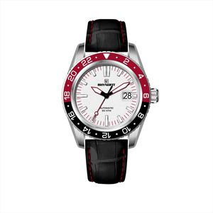 Made Your Japanese Movement 8215 Italian Genuine Leather Strap Waterproof Luminous Silver Blue Dial Automatic Watch <b>Date</b> Watch - Product Image 4