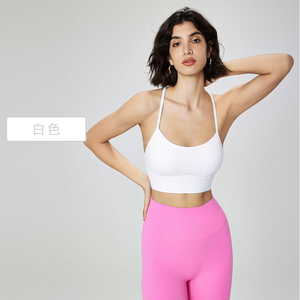 Nueva ropa interior deportiva Lulu con correas finas Y estilo Lulu Yoga Chaleco con el mismo estilo de correas <span class=keywords><strong>push</strong></span>-<span class=keywords><strong>up</strong></span> Fitness Lulu Sports Bra - Product Image 5