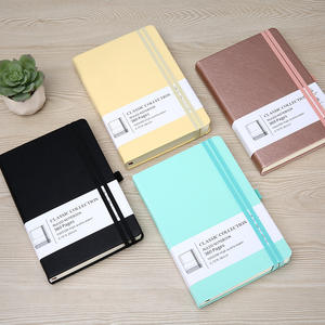 Carnet <span class=keywords><strong>de</strong></span> notes en cuir PU A6 avec bande élastique pour les étudiants, organisateur quotidien d'étude - Product Image 4