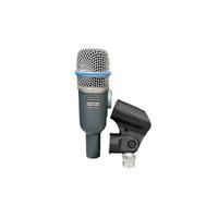 Microphone dynamique filaire Beta56A à directivité cardioïde avec suppression du bruit pour caisse claire, toms, grosse caisse, instruments à ventes métalliques, usage domestique et scénique