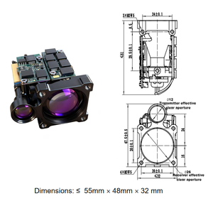 Modul Pengukur Laser Industri ERDI LASER 1535nm Aman untuk Mata, Sensor Pengukur Jarak Laser 6km Model LRF0609C untuk Integrasi - Product Image 2