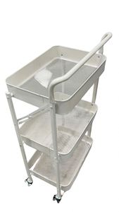 Modern Stainless Steel Foldable Cart Foldable Kitchen Gadgets 3 Layers Sample Available Easy Bulk Order Premium Folding Cart - Product Image 2