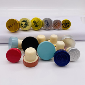 Loại Khác Nhau Của Chai Đóng Cửa Thực Hiện Màn Hình Màu LOGO T Loại Bìa Nút Chai Rượu Stopper Sản Xuất Stopper Nút Chai - Product Image 3