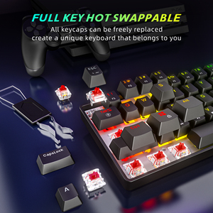 Fifine GK1 Bàn Phím USB-C Chơi Game Cơ Khí Phụ Kiện Máy Tính Bàn Phím Cơ Khí 68 Phím Chơi Game Mini Bàn Phím - Product Image 3