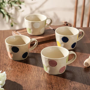 Tasse à café en céramique de Chaozhou à pois, style japonais, faite à la main, design cartoon, pour usage domestique - Product Image 5