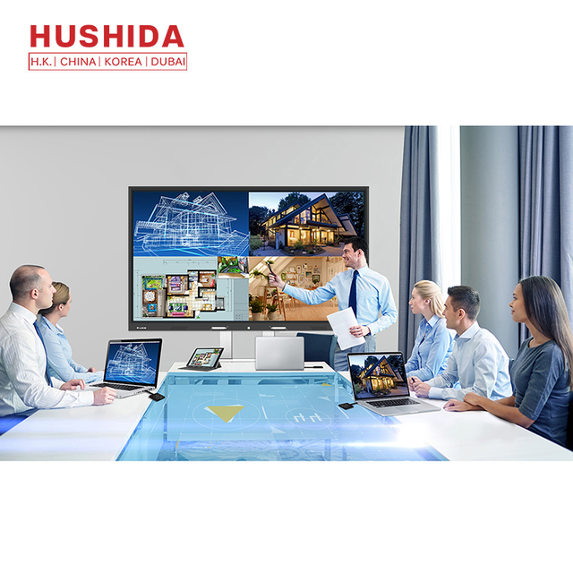 55"65"75" 4k Black Frame Cheap Smart Tv Board Touch Screen Panel Digital Interactive Conference Smart Board