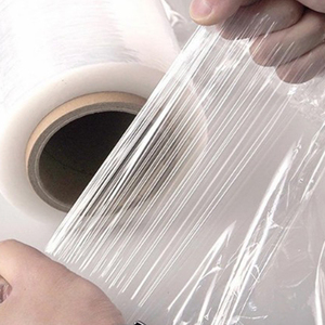 chinese cheap price cast 23 microns clear lldpe jumbo wrap pallet plastic pe film stretch film roll for hand stretch film