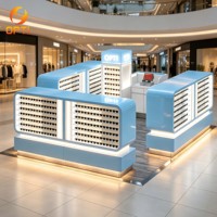 Présentoir à lunettes optiques éclairé par LED verrouillable avec tiroirs, durable et écologique, pour la présentation de lunettes de soleil et de lunettes de vue