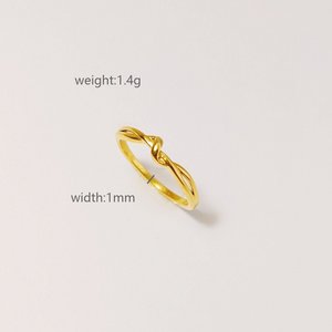 Anillo de Oro de Moda de Lujo, Acero Inoxidable, Estilo Abierto, Clásico, Popular, Estilo INS, Chapado en Oro Antiguo, Joyería para Mujer - Product Image 5