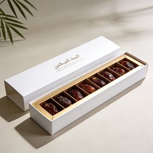 Boîte d'emballage de cadeau de luxe personnalisée, boîte d'emballage de chocolat traditionnelle arabe du Ramadan - Product Image 1