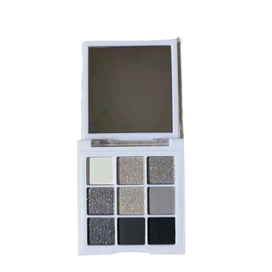 Custom Logo Private Label <strong>Eye</strong> <strong>Makeup</strong> 9 Color Vegan <strong>Silver</strong> and Grey Colors Smoky Eyeshadow Palette - Product Image 2