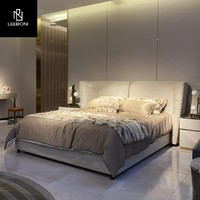 Hochwertige Maßgefertigte Italienische Luxus-Villa Schlafzimmermöbel-Set Moderne Queen- und King-Size Luxusbetten aus Foshan-Fabrik