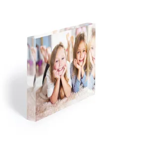 Clear Solid Colored Acrylic Display  Plexiglass Cube Brand Logo Acrylic Block Wholesale