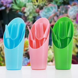 Herramientas para Suculentas, Juego de Jardinería de 4 Piezas, Mini Transplantador de Plástico, Perforador, Cuchara para Decoración de Superficies, para Jardinería Doméstica y Paisajismo - Product Image 1