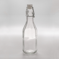 Botol Kaca Anggur Minuman Bening, dengan Tutup Atas Ayun 200Ml 250Ml 330Ml 500Ml 750Ml