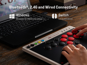 Manette de jeu d'arcade 8BitDo avec boutons programmables pour <span class=keywords><strong>PC</strong></span>, <span class=keywords><strong>connexion</strong></span> <span class=keywords><strong>sans</strong></span> fil BT - Product Image 5