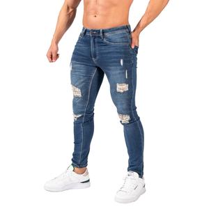 Pantalons de jogging pour hommes sur mesure en gros, pantalons de fitness, pantalons de sport, jeans classiques, tissu élastique lavé, pantalons en jean pour hommes - Product Image 6