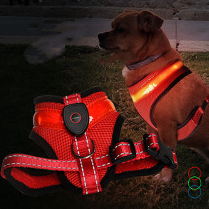 Arnés LED para perros recargable por USB Arnés LED para perros nocturnos - Product Image 2