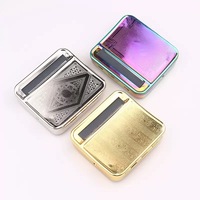 Nouveau 70mm 78mm Cigarette Rolling Box Machine Grinder Design Kit d'accessoires pour fumer pour rouler le tabac et les cigarettes
