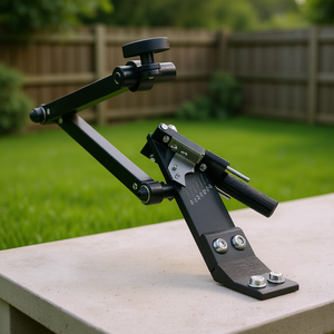 Afilador de cuchillas de cortacésped ajustable, 15-45 grados, diseño de rodamiento de bolas con mango de 25 mm y 4 pasadores adaptadores para la mayoría de los ángulos - Product Image 2