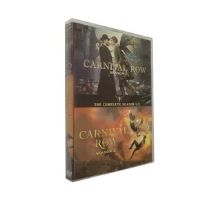 Carnival Row Season 1-2 Latest DVD Movies 6 Discs Factory Wholesale DVD Movies TV Series Cartoon CD Blue Ray Free Shipping