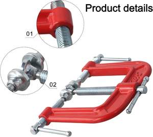 KHC Heavy Duty Three Lug Ductile Iron Industrial Grade C <b>Clamps</b> for Assembly with 1 Year Warranty Customizable ODM/OEM - Product Image 4