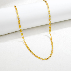 Collana da donna di moda con catena girocollo in acciaio inossidabile placcato <span class=keywords><strong>oro</strong></span> 18 carati all'ingrosso di stili multipli - Product Image 5